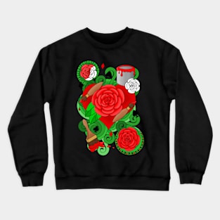 Painting Roses Crewneck Sweatshirt